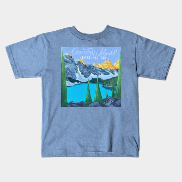 Mountain Mama Kids T-Shirt by Abigailsage